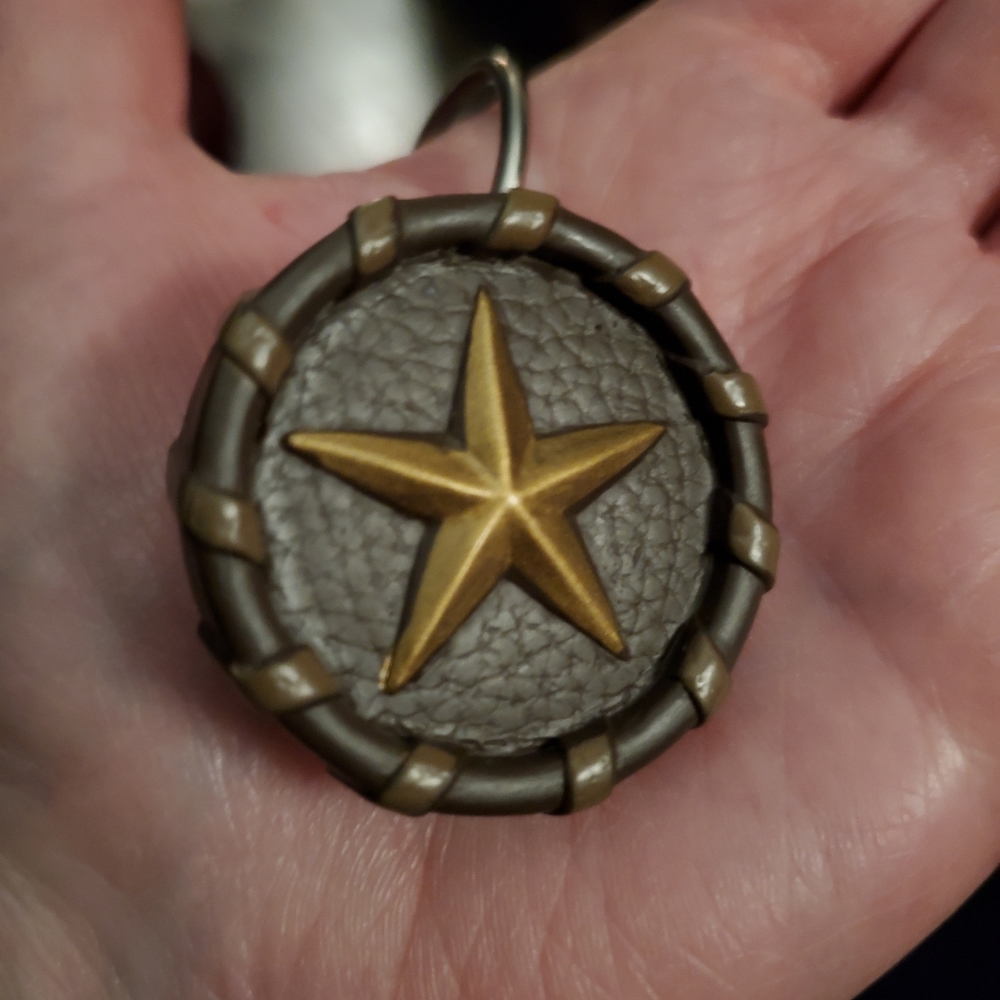 Brown Texas Star Shower Curtain Hook (One)